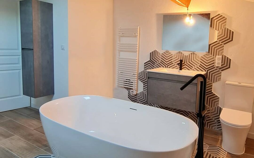 Création d’une salle de bain dans une suite parentale à Hyères
